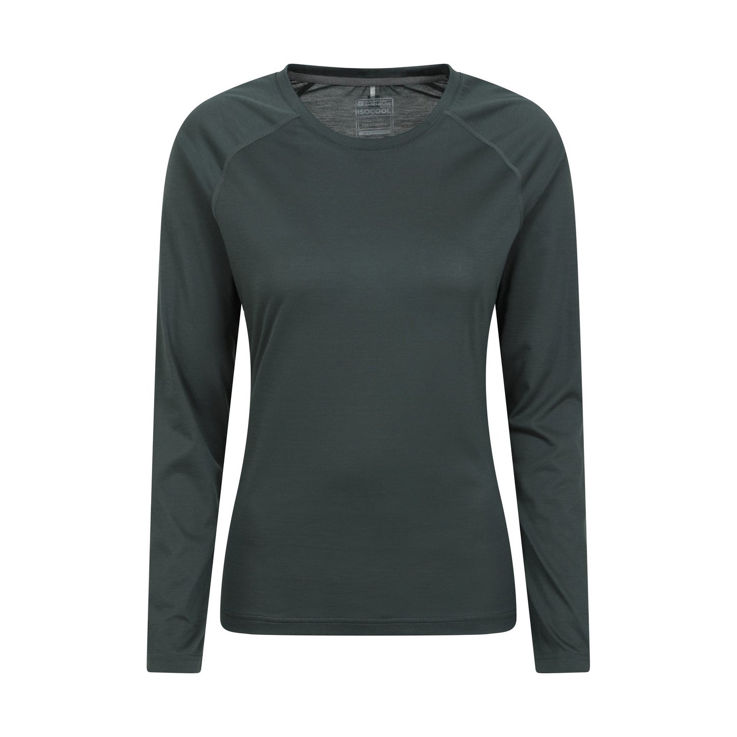 Khaki Green - Front - Mountain Warehouse Womens-Ladies Quick Dry Long-Sleeved Top