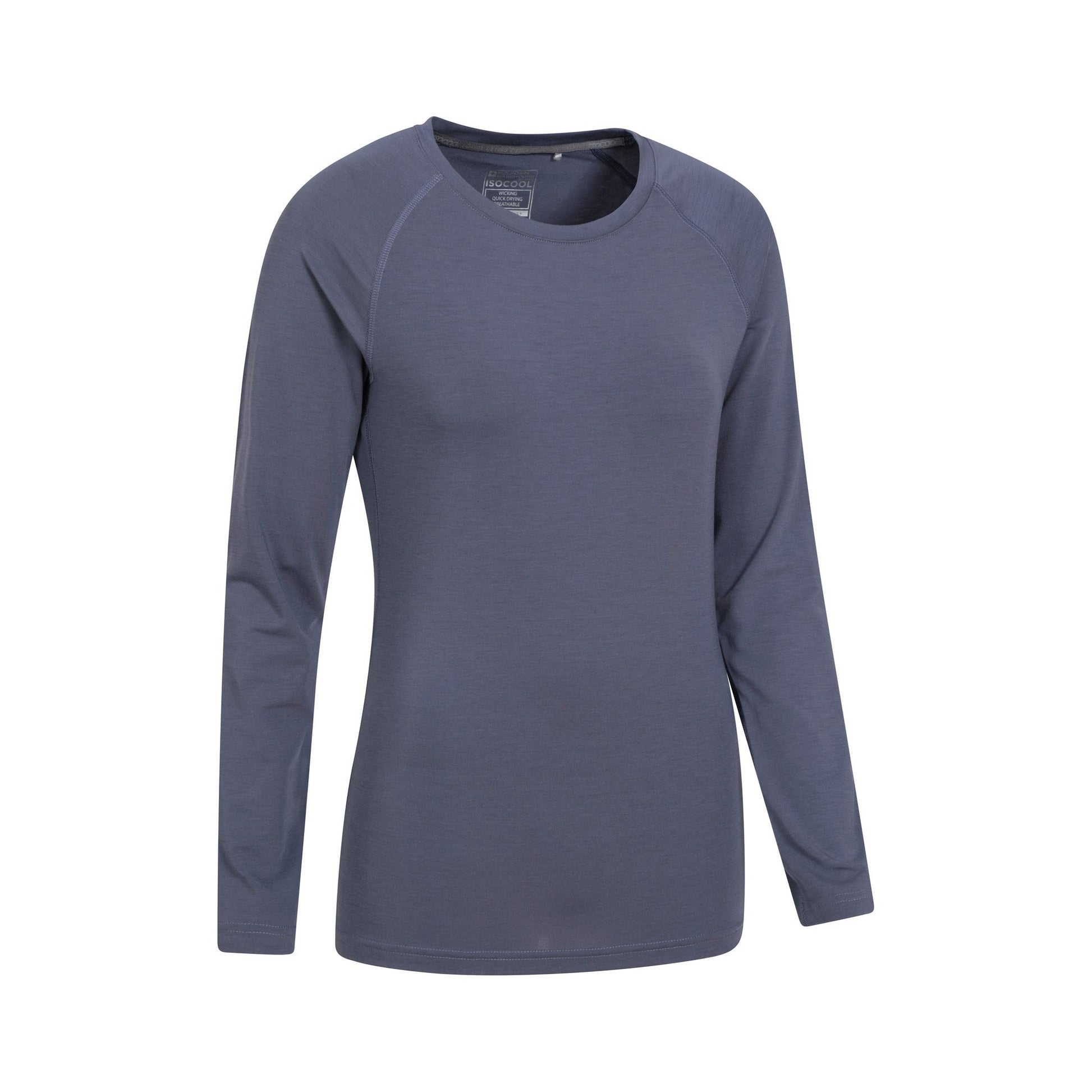 Dark Grey - Back - Mountain Warehouse Womens-Ladies Quick Dry Long-Sleeved Top