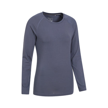 Dark Grey - Back - Mountain Warehouse Womens-Ladies Quick Dry Long-Sleeved Top