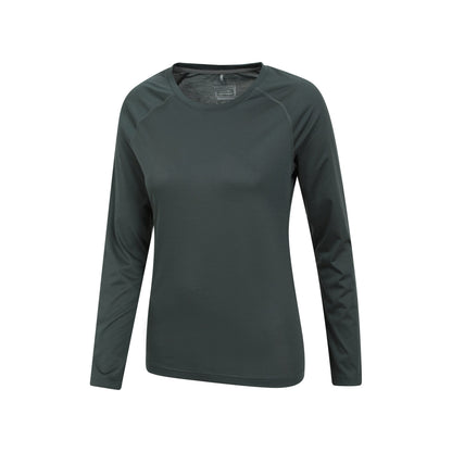 Khaki Green - Lifestyle - Mountain Warehouse Womens-Ladies Quick Dry Long-Sleeved Top