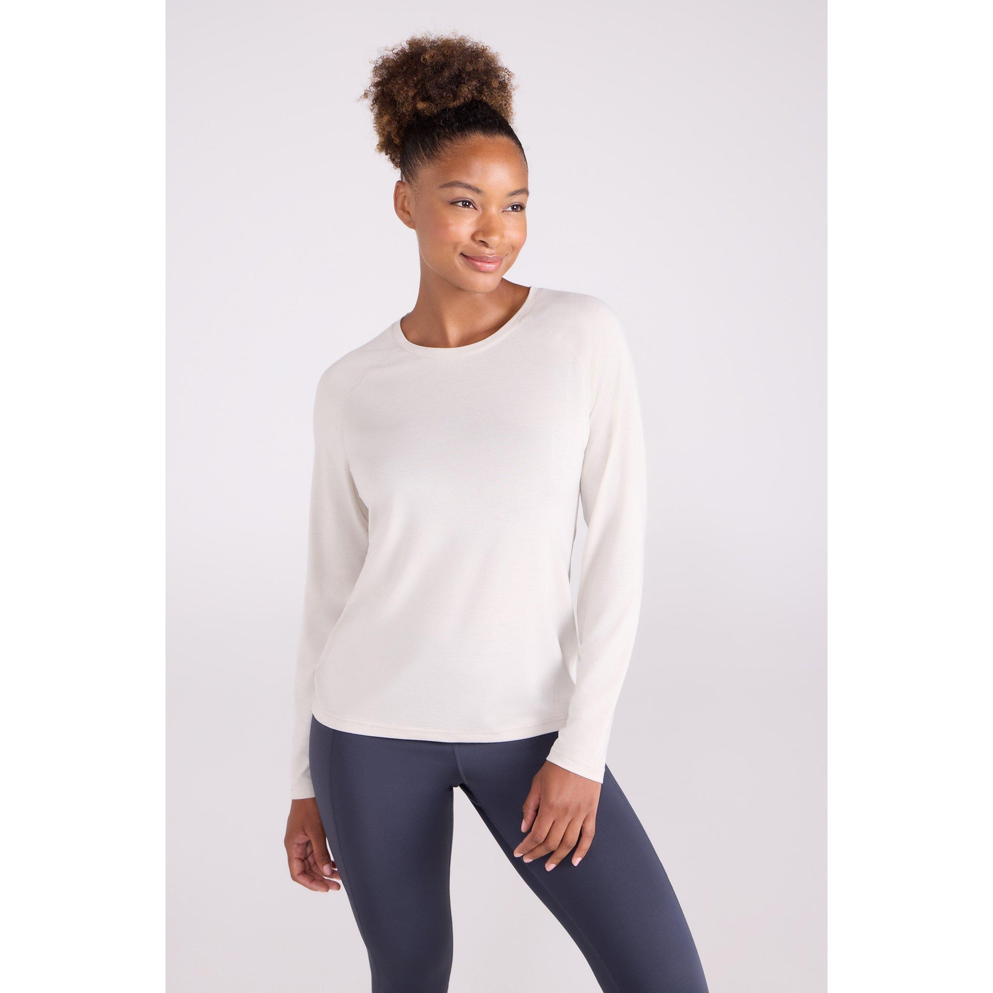 Beige - Front - Mountain Warehouse Womens-Ladies Quick Dry Long-Sleeved Top