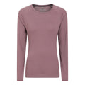 Purple - Front - Mountain Warehouse Womens-Ladies Quick Dry Long-Sleeved Top