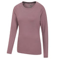 Purple - Back - Mountain Warehouse Womens-Ladies Quick Dry Long-Sleeved Top
