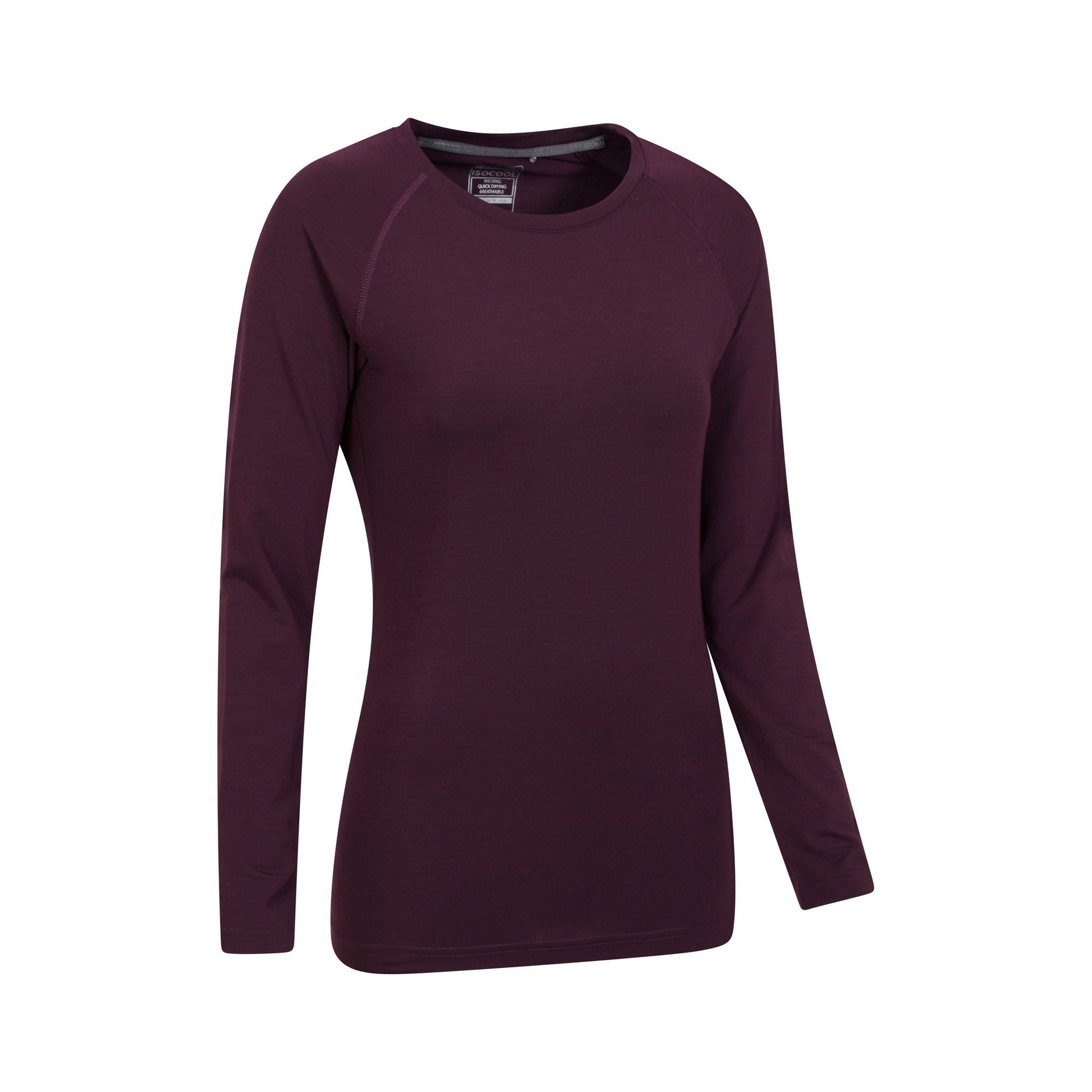 Dark Purple - Back - Mountain Warehouse Womens-Ladies Quick Dry Long-Sleeved Top