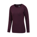 Dark Purple - Side - Mountain Warehouse Womens-Ladies Quick Dry Long-Sleeved Top