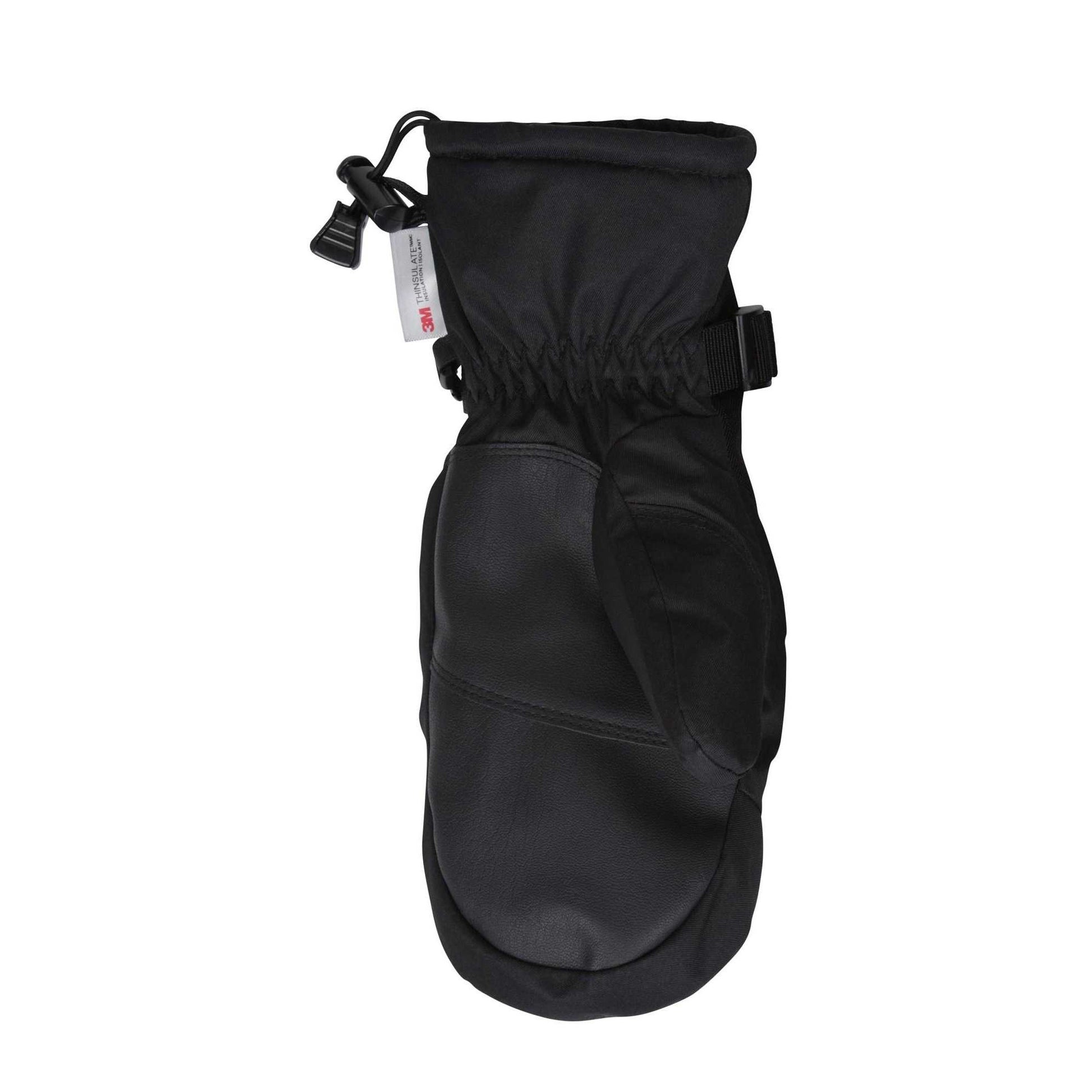 Black - Back - Mountain Warehouse Womens-Ladies Extreme Waterproof Ski Mittens