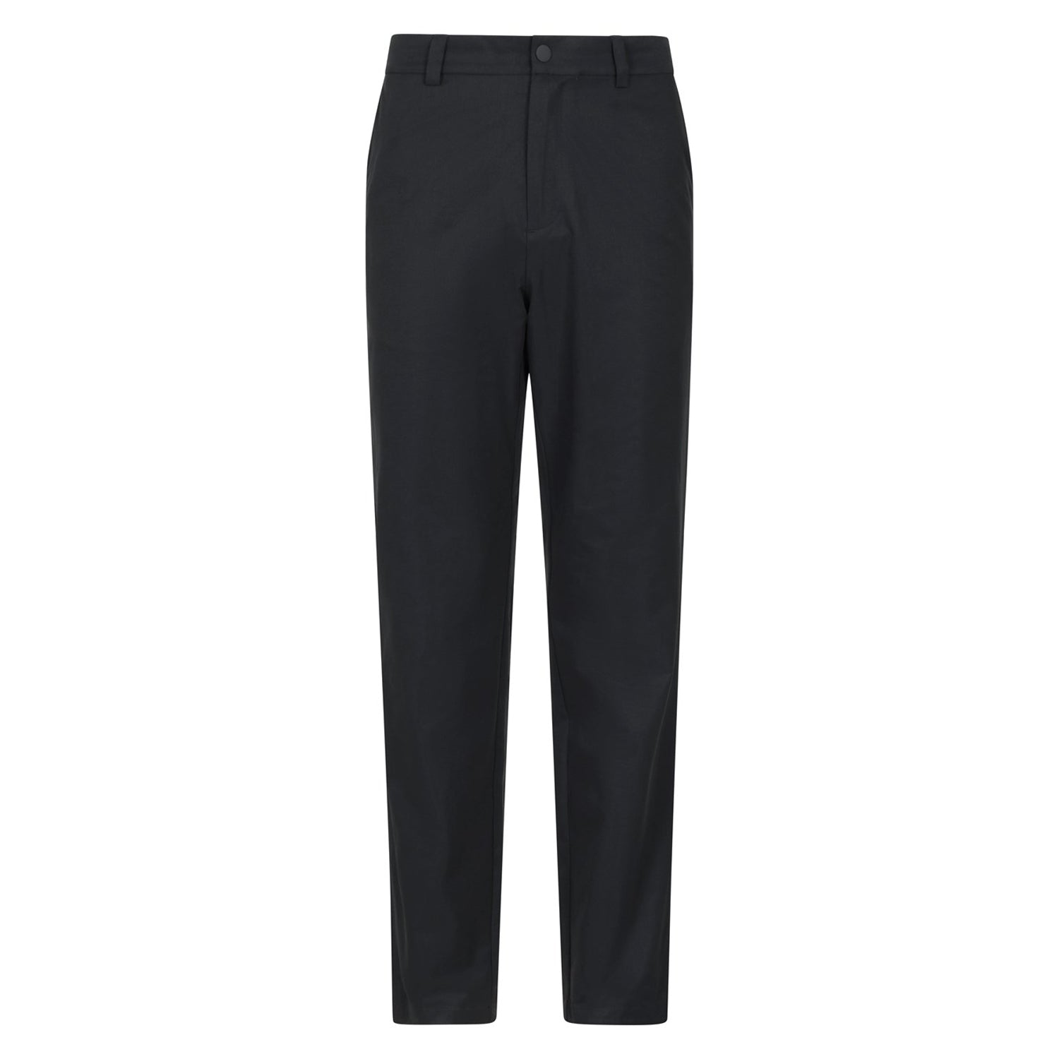 Black - Front - Mountain Warehouse Mens Nature Stretch Chino Trousers