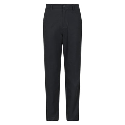Black - Front - Mountain Warehouse Mens Nature Stretch Chino Trousers