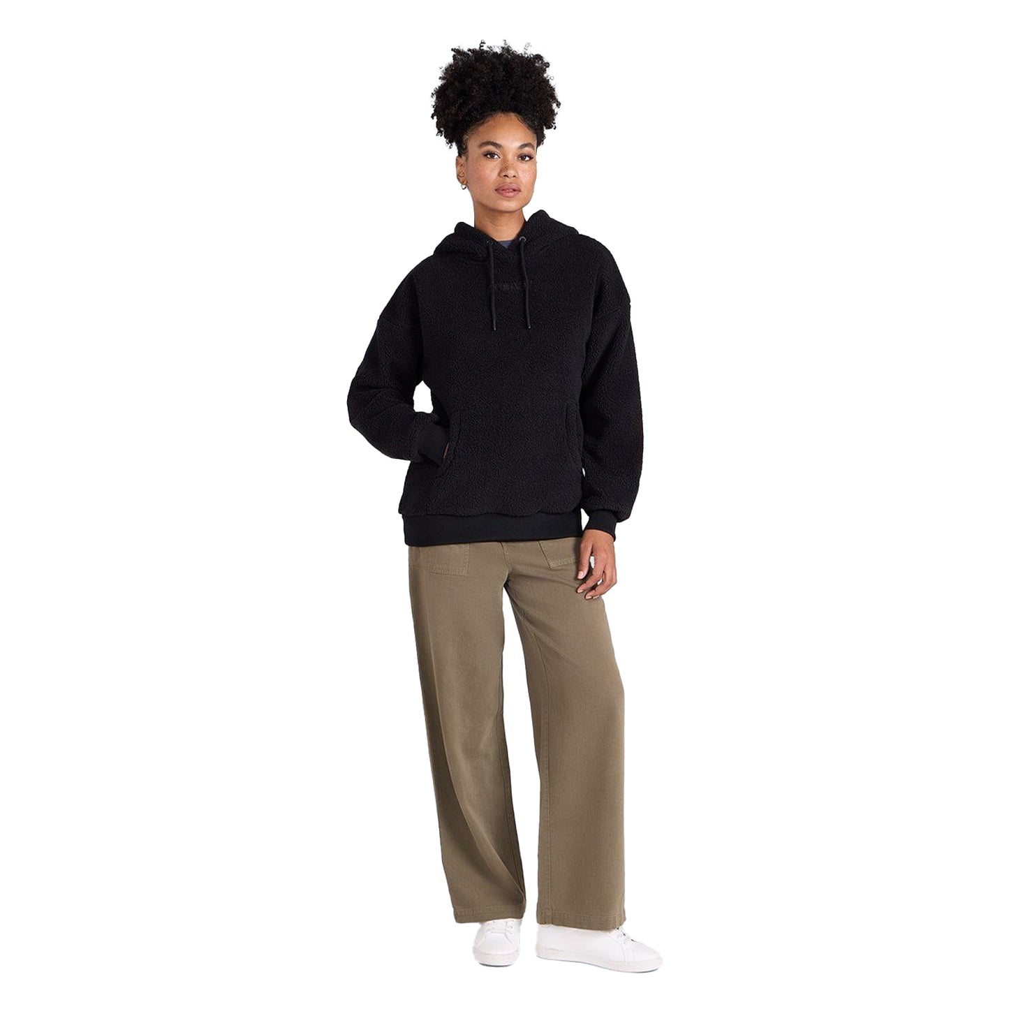 Black - Lifestyle - Animal Womens-Ladies Fleece Hoodie