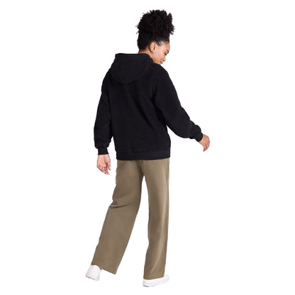 Black - Pack Shot - Animal Womens-Ladies Fleece Hoodie