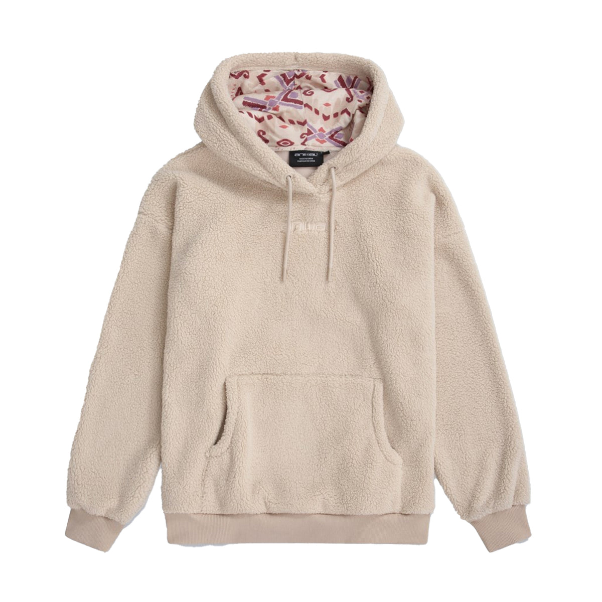 Off White - Front - Animal Womens-Ladies Fleece Hoodie