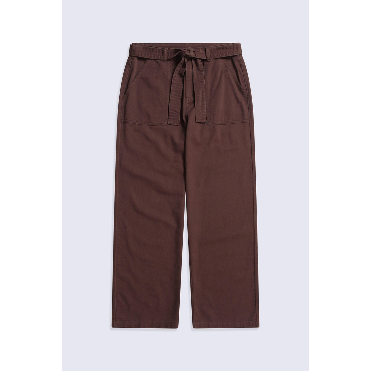Brown - Front - Animal Womens-Ladies High Waist Straight Leg Trousers