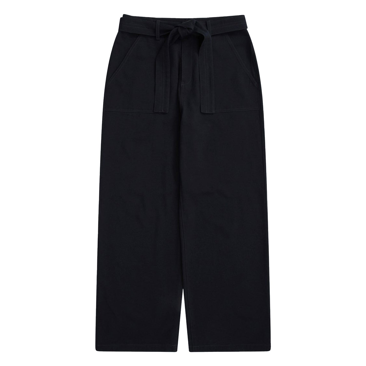 Navy - Front - Animal Womens-Ladies High Waist Straight Leg Trousers