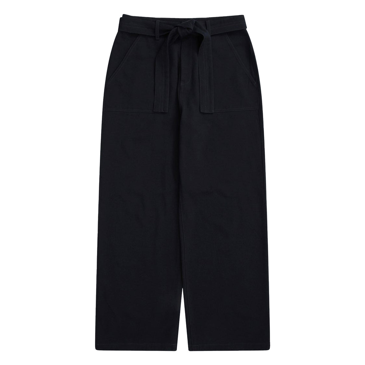 Navy - Front - Animal Womens-Ladies High Waist Straight Leg Trousers