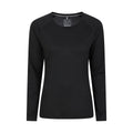 Black - Front - Mountain Warehouse Womens-Ladies Quick Dry Long-Sleeved Top
