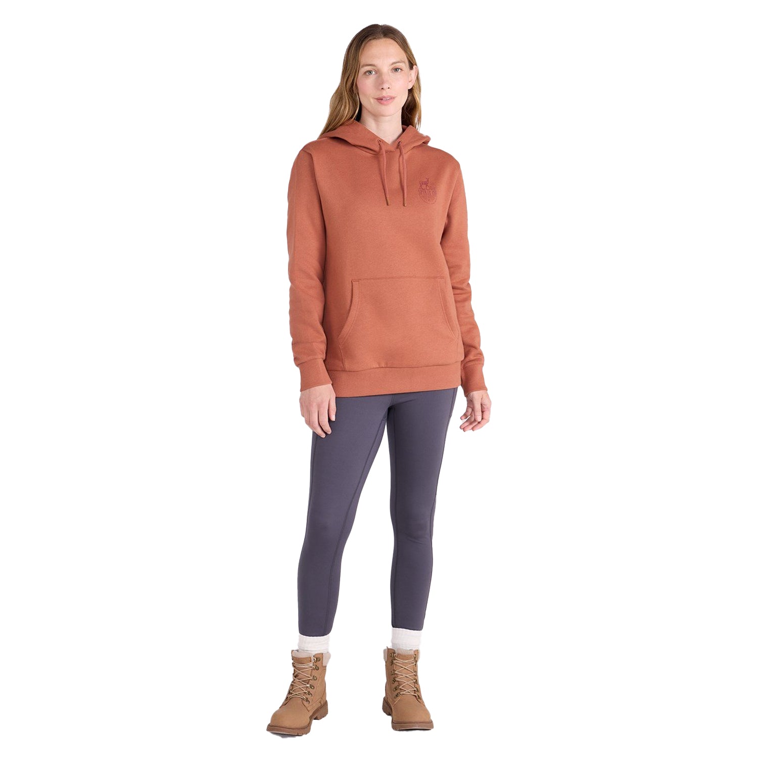 Rust - Lifestyle - Mountain Warehouse Womens-Ladies Spirit Of Adventure Printed Hoodie