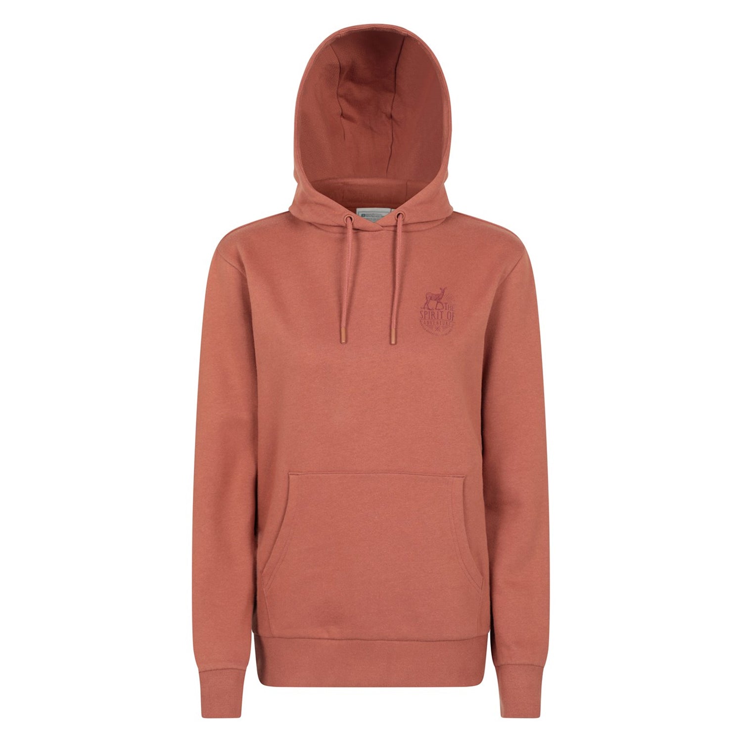 Rust - Front - Mountain Warehouse Womens-Ladies Spirit Of Adventure Printed Hoodie