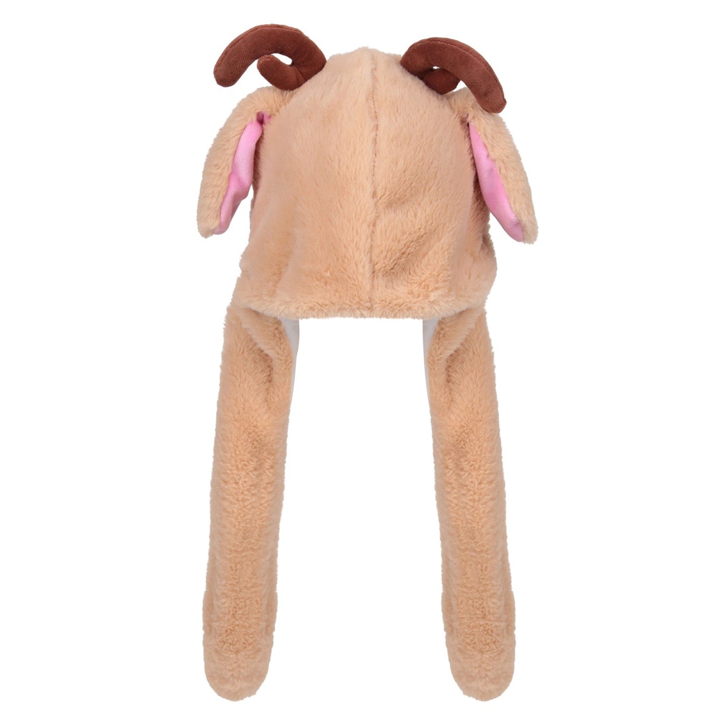 Brown - Back - Mountain Warehouse Childrens-Kids Cuddly Christmas Winter Hat