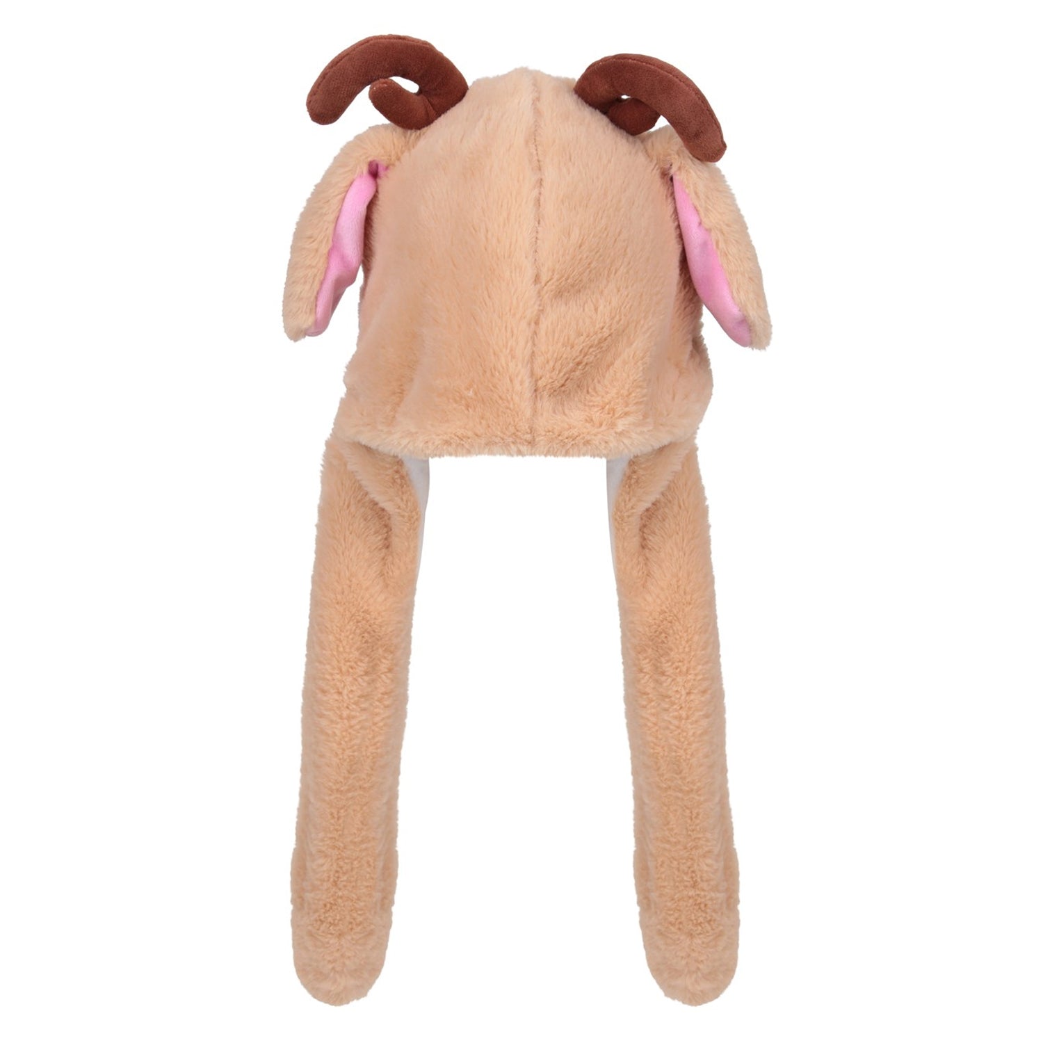 Brown - Back - Mountain Warehouse Childrens-Kids Cuddly Christmas Winter Hat