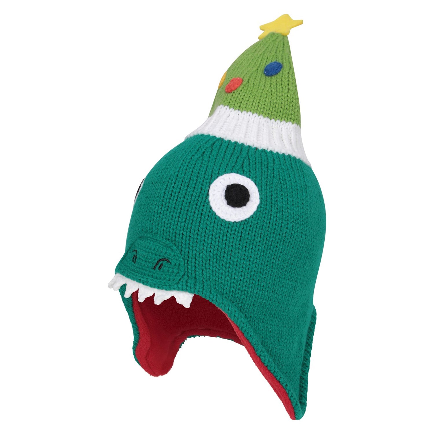 Green - Side - Mountain Warehouse Childrens-Kids Fleece Lined Christmas Winter Hat