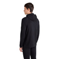 Black - Back - Animal Mens Merino Wool Hoodie
