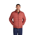 Red - Close up - Animal Mens Lightweight Packable Down Jacket