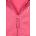 Dark Pink - Side - Mountain Warehouse Childrens-Kids Rainbow Heart Full Zip Hoodie