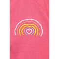 Dark Pink - Lifestyle - Mountain Warehouse Childrens-Kids Rainbow Heart Full Zip Hoodie
