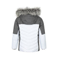 White - Back - Mountain Warehouse Childrens-Kids Pyrenees Padded Ski Jacket