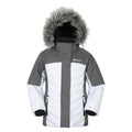 White - Front - Mountain Warehouse Childrens-Kids Pyrenees Padded Ski Jacket