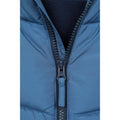 Blue - Pack Shot - Mountain Warehouse Childrens-Kids Cortina Water Resistant Padded Ski Jacket