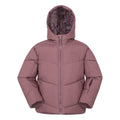 Dark Pink - Front - Mountain Warehouse Childrens-Kids Cortina Water Resistant Padded Ski Jacket