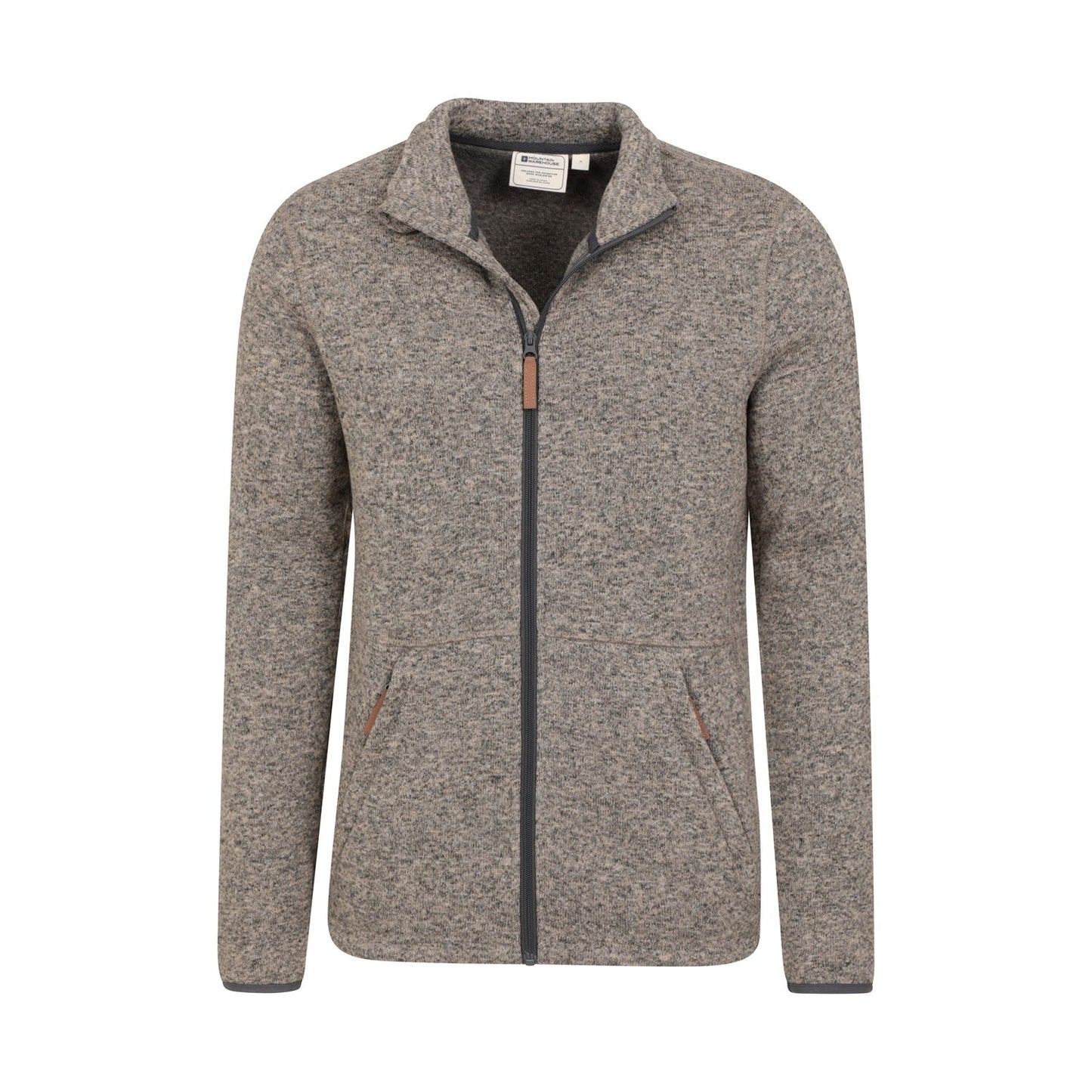 Beige - Lifestyle - Mountain Warehouse Mens Idris III Full Zip Fleece Jacket