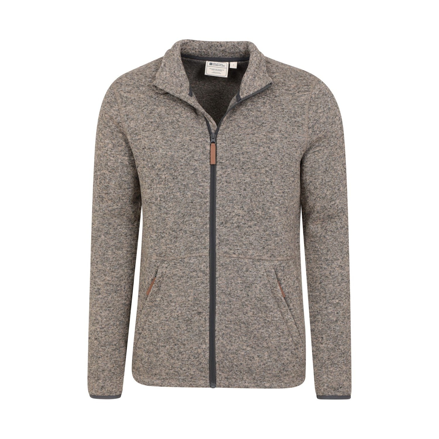 Beige - Lifestyle - Mountain Warehouse Mens Idris III Full Zip Fleece Jacket