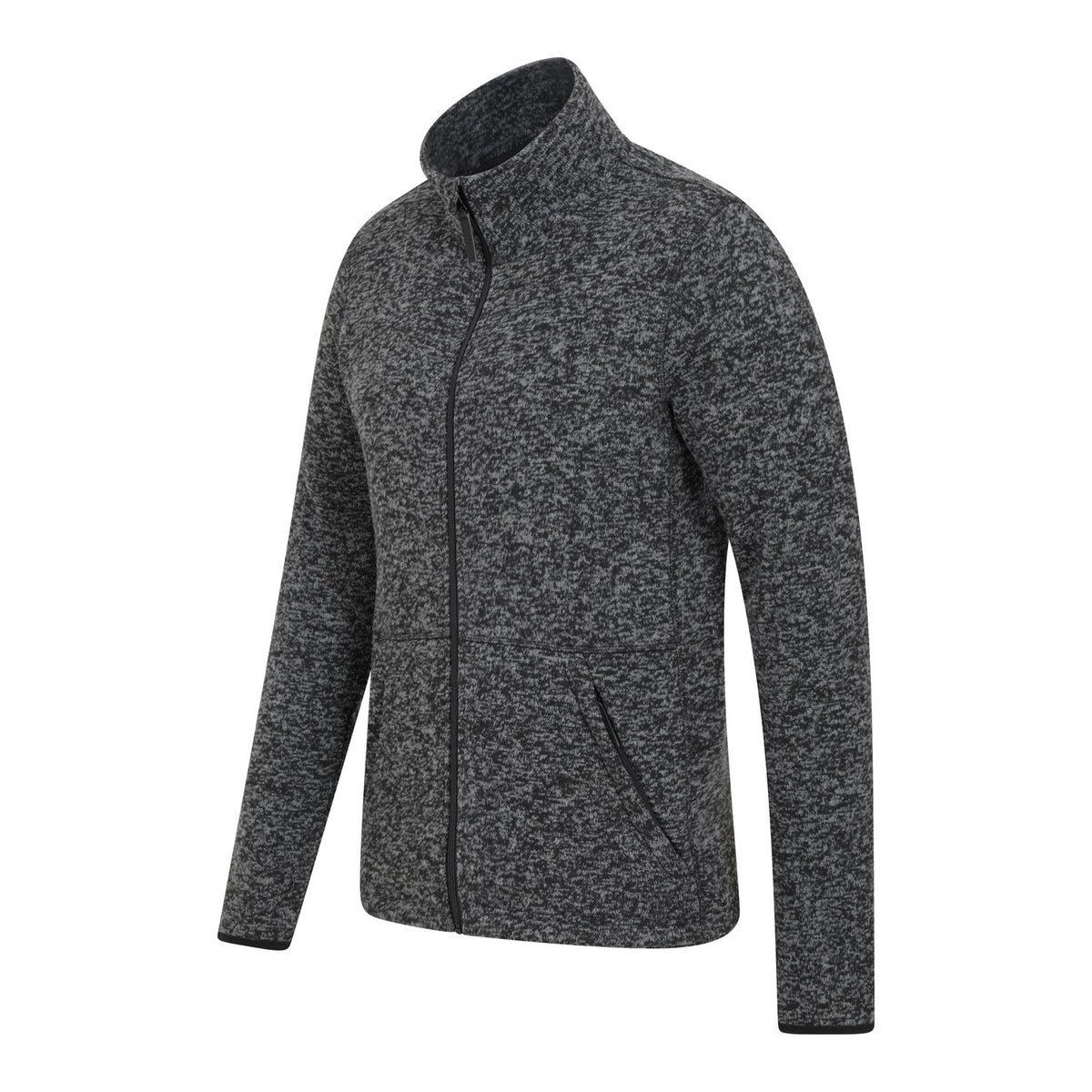 Black - Side - Mountain Warehouse Mens Idris III Full Zip Fleece Jacket