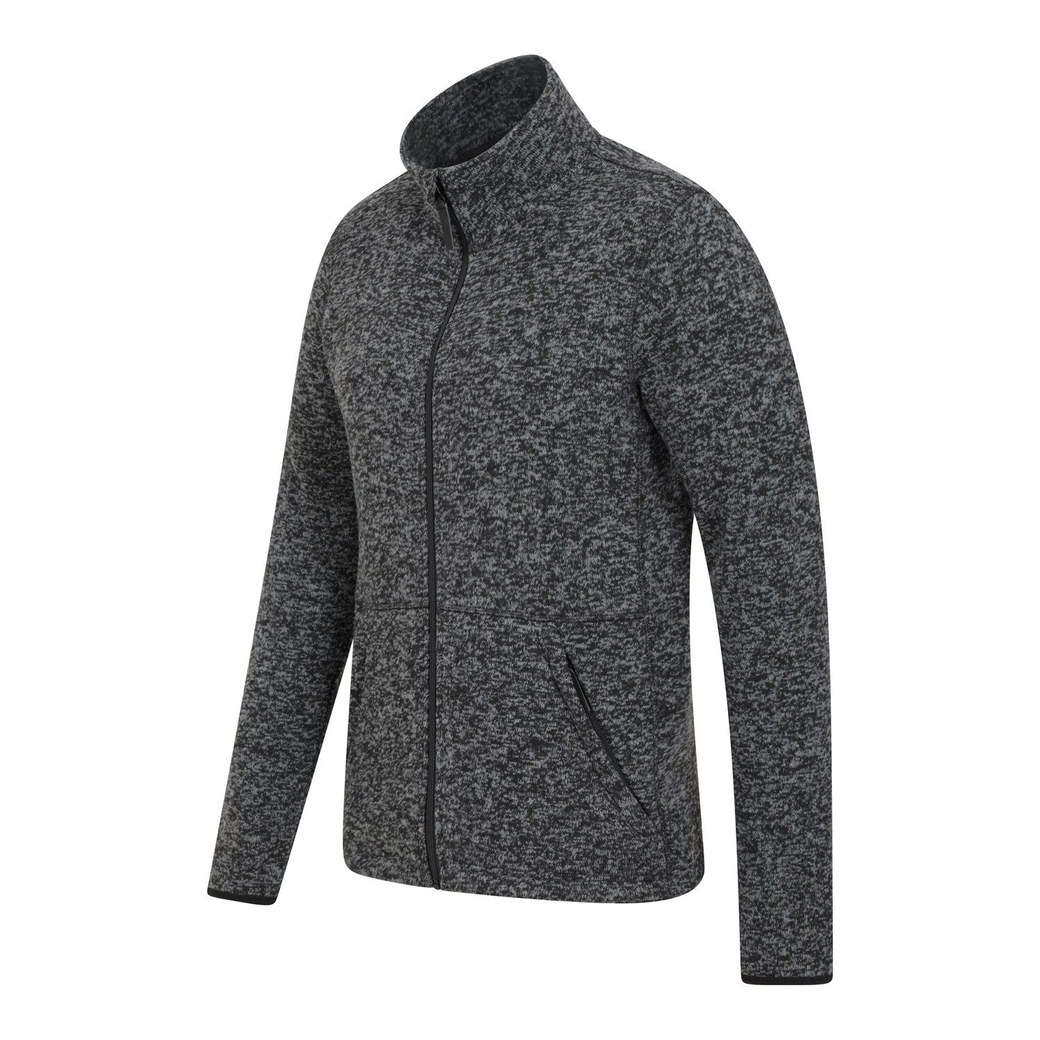 Black - Side - Mountain Warehouse Mens Idris III Full Zip Fleece Jacket