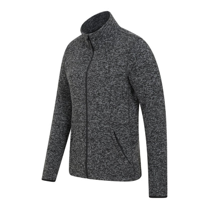 Black - Side - Mountain Warehouse Mens Idris III Full Zip Fleece Jacket
