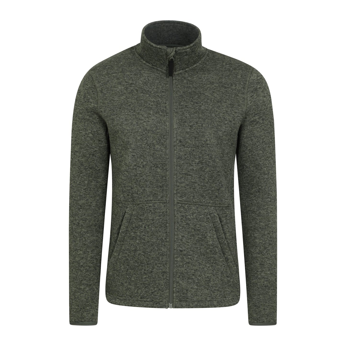 Green - Front - Mountain Warehouse Mens Idris III Full Zip Fleece Jacket