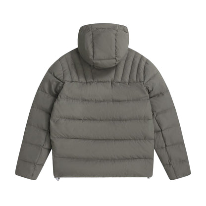 Dark Khaki - Back - Animal Mens Tech Down Midweight Jacket