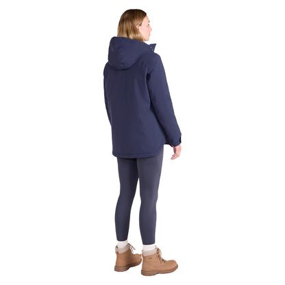 Navy - Close up - Mountain Warehouse Womens-Ladies Chestnut Waterproof Padded Jacket