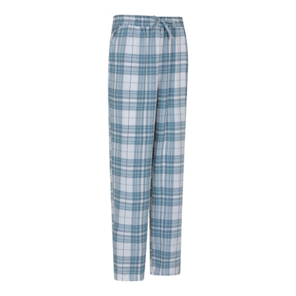 Blue - Side - Mountain Warehouse Womens-Ladies Flannel Lounge Pants