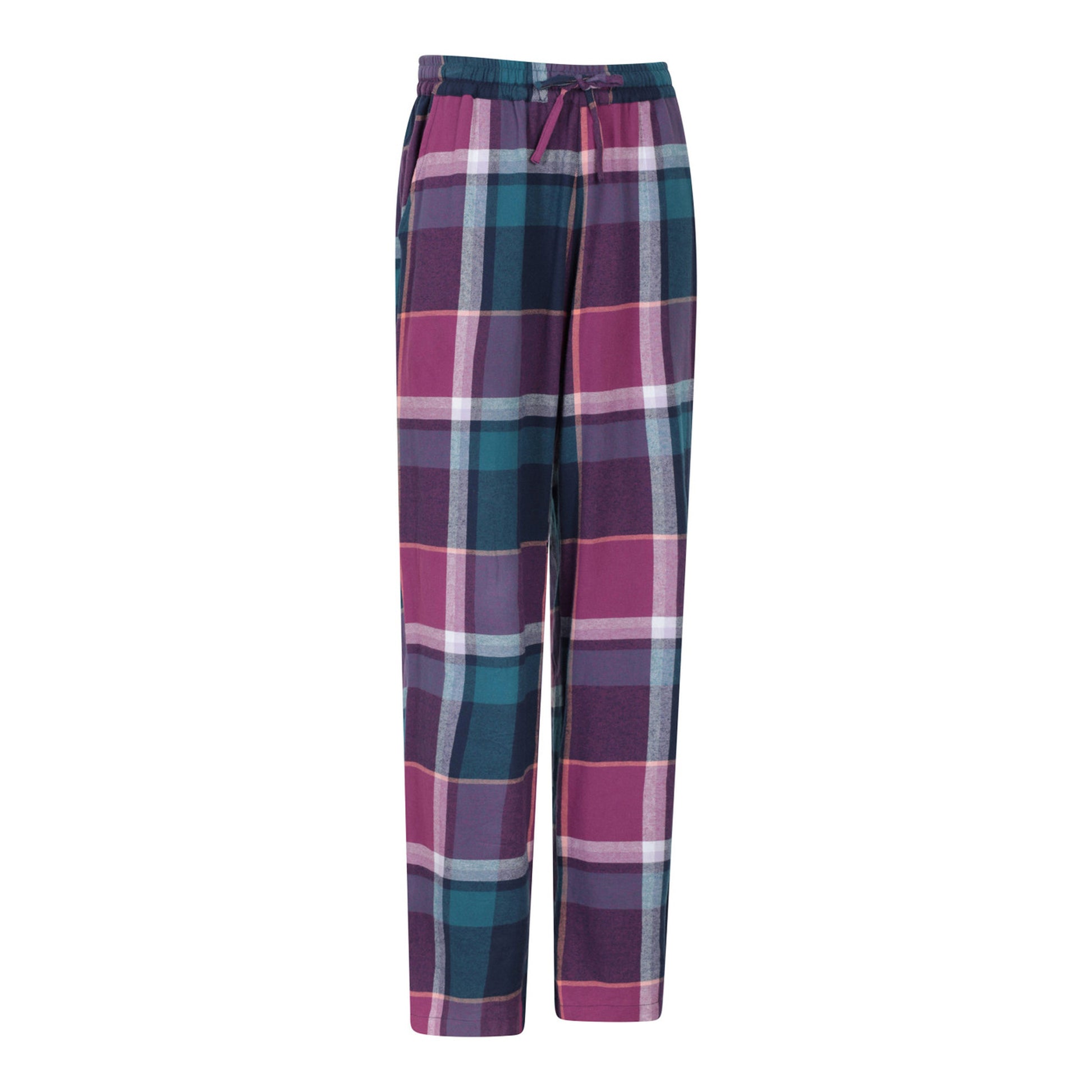 Dark Purple - Side - Mountain Warehouse Womens-Ladies Flannel Lounge Pants