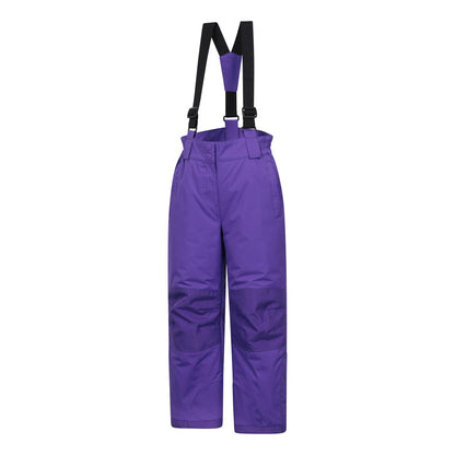 Purple - Side - Mountain Warehouse Childrens-Kids Honey Ski Trousers