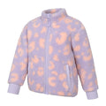 Pink - Side - Mountain Warehouse Childrens-Kids Wren Borg Fleece Jacket