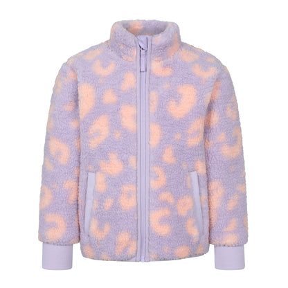 Pink - Front - Mountain Warehouse Childrens-Kids Wren Borg Fleece Jacket