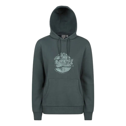Dark Khaki - Front - Mountain Warehouse Womens-Ladies Mountain Ring Regular Hoodie