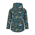 Dark Green - Back - Mountain Warehouse Childrens-Kids Exodus Dinosaurs Water Resistant Soft Shell Jacket