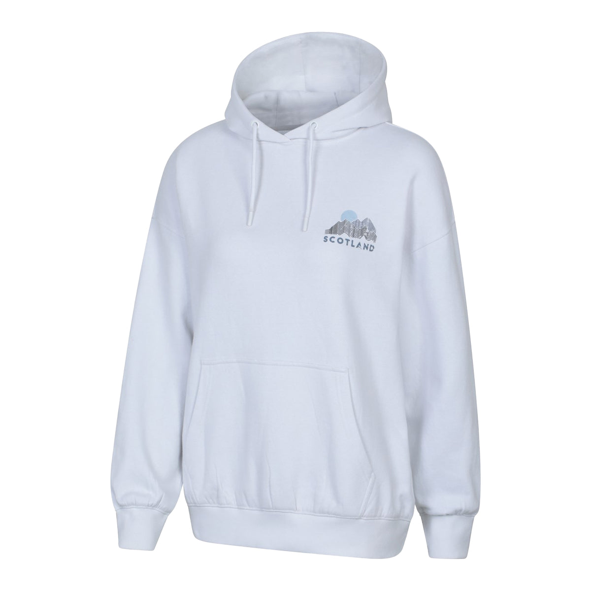 Light Beige - Side - Mountain Warehouse Womens-Ladies Scotland Graphic Relaxed Fit Hoodie