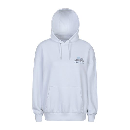 Light Beige - Front - Mountain Warehouse Womens-Ladies Scotland Graphic Relaxed Fit Hoodie