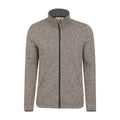 Beige - Front - Mountain Warehouse Mens Idris III Full Zip Fleece Jacket